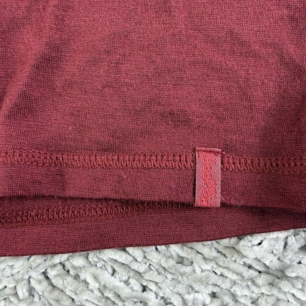 Woolly Everyday Merino Polo Shirt Mens Medium Red Short Sleeve Stretch Golf Work - Picture 3 of 6